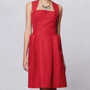 Mirror of Venus Red Cotton/Silk Dress